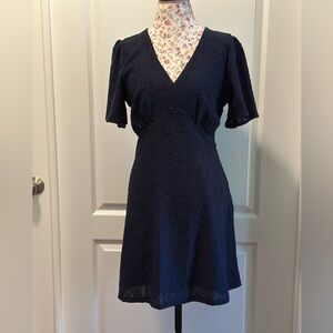 MICHAEL Michael Kors Navy Floral Lace Mini Dress